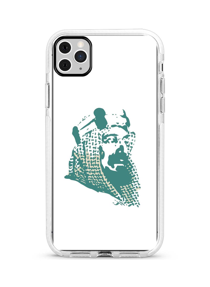 Protective Case Cover For Apple iPhone 11 Pro White/Green
