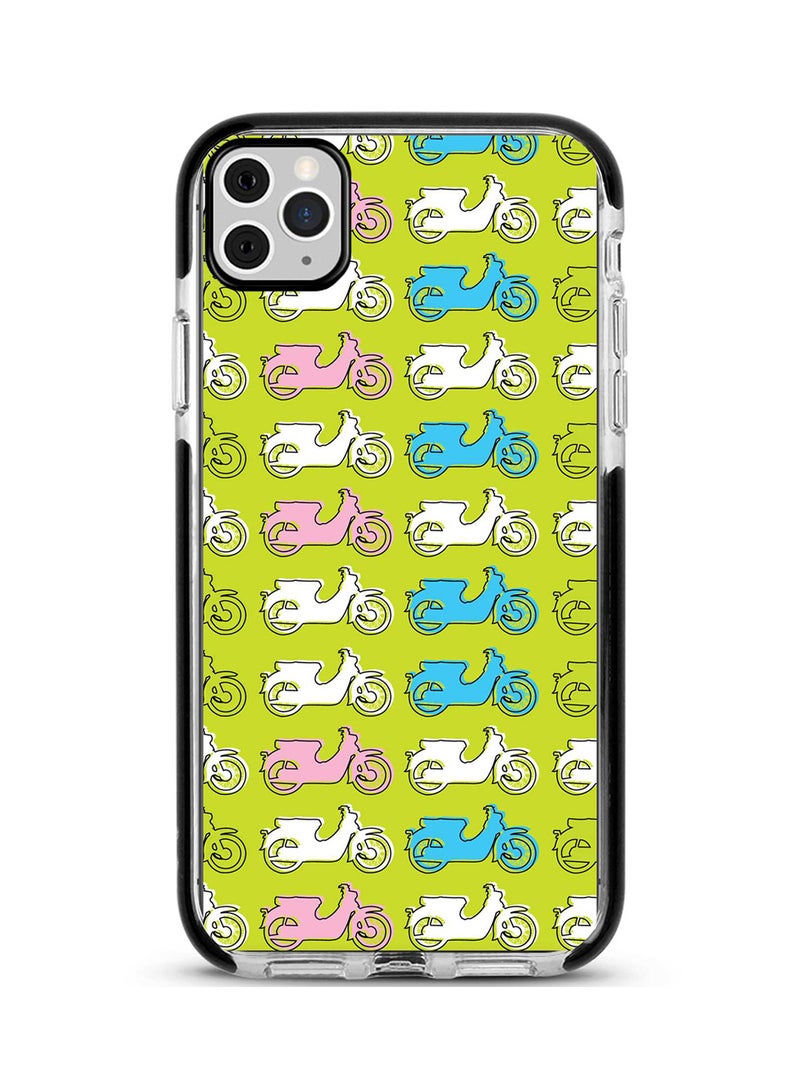 غطاء حماية واقٍ لهاتف أبل آيفون 11 برو ماكس مزين بأشكال السكوتر الآسيوي