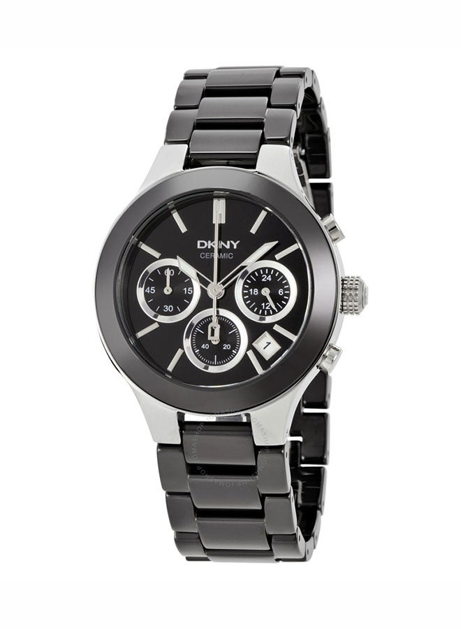 دكني ساعة يد بعقارب وسوار من الستانلس ستيل طراز NY4914 women