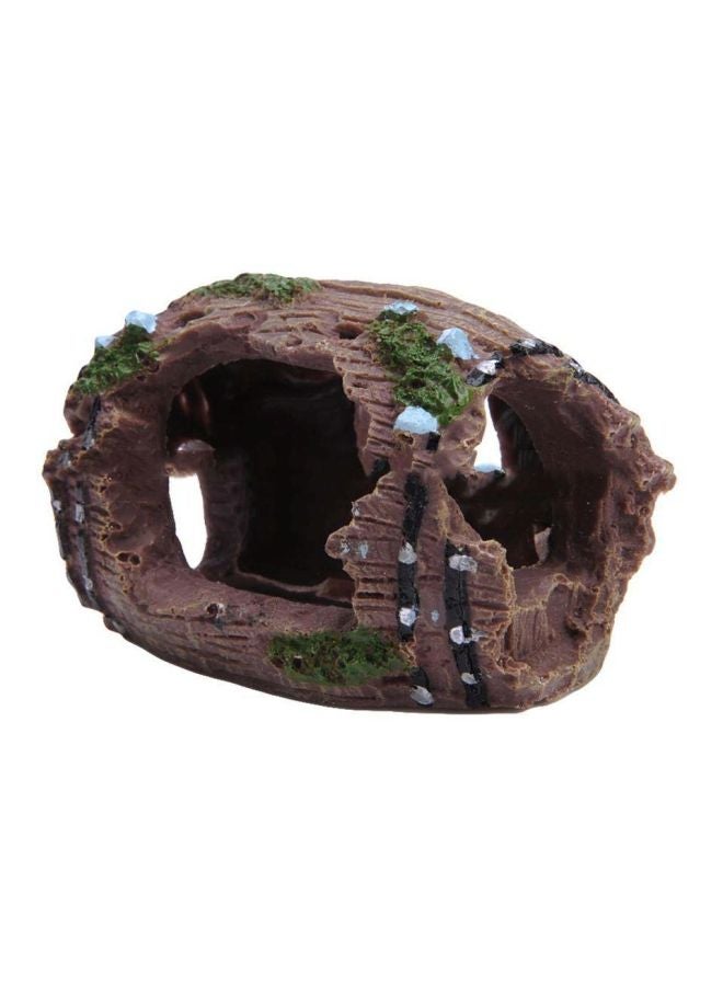 Generic Ancient Barrel For Aquarium Decoration Brown/Black/Green  - Image 3
