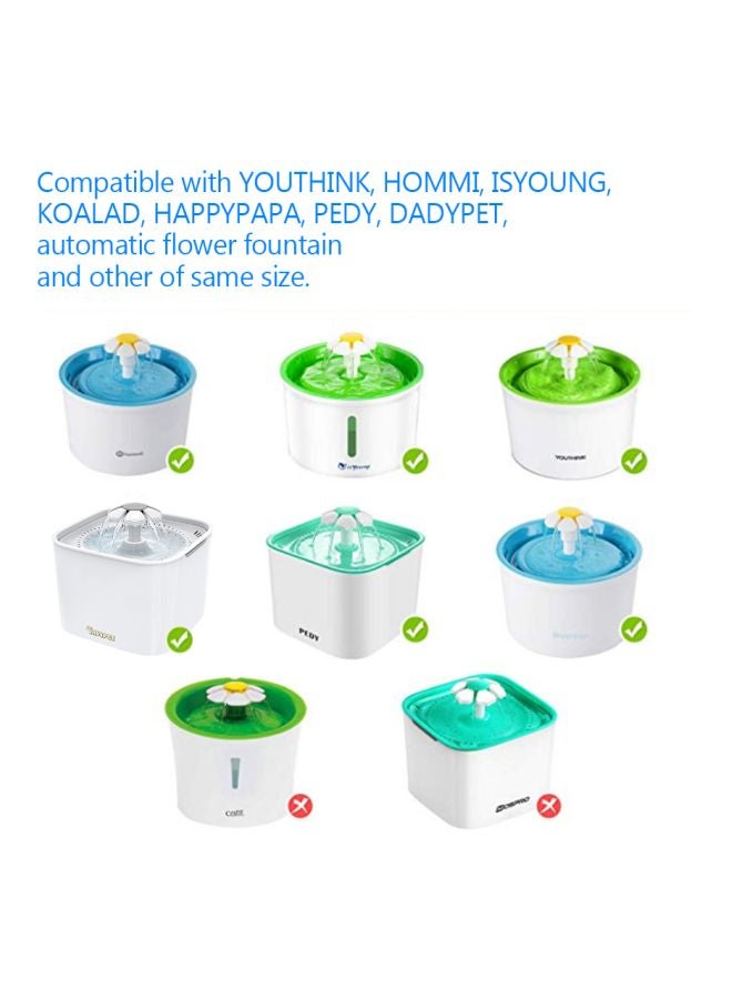 Generic 6-Piece Water Fountain Filter White  - Image 3