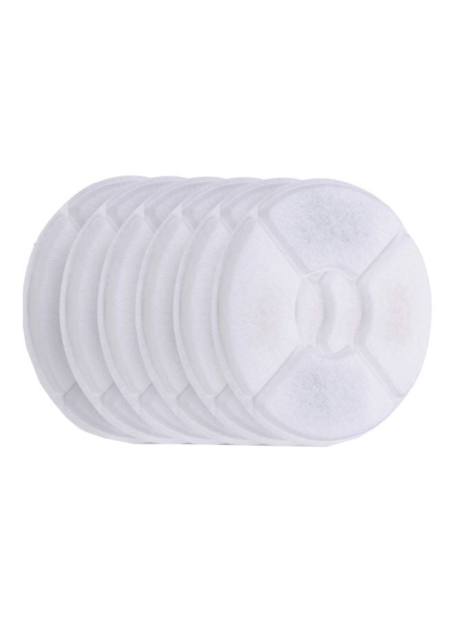 Generic 6-Piece Water Fountain Filter White  - Image 1