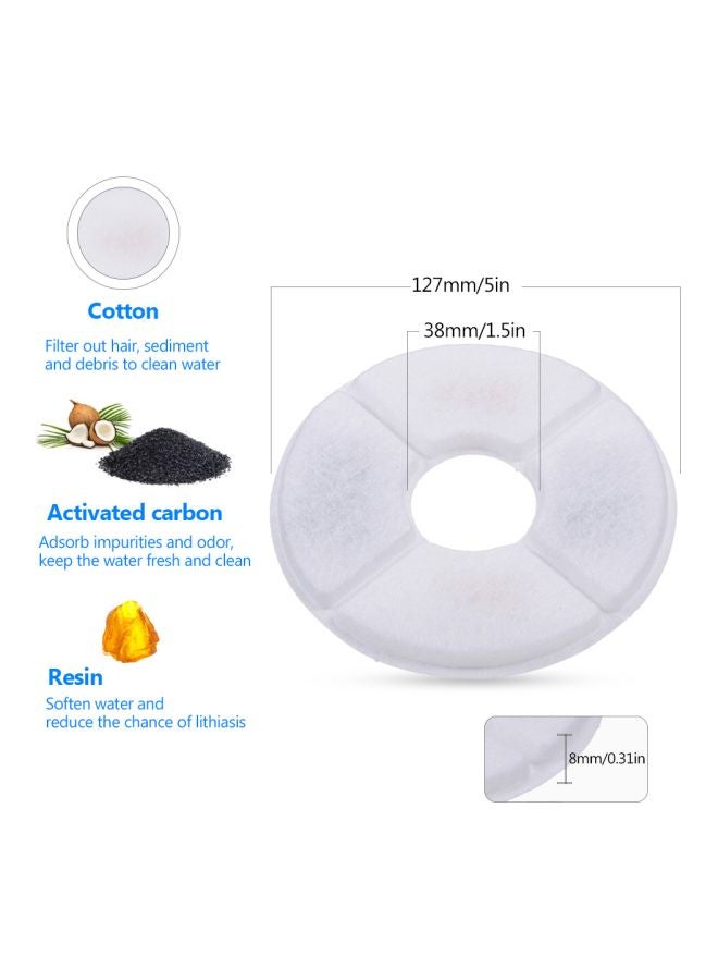 Generic 6-Piece Water Fountain Filter White  - Image 2