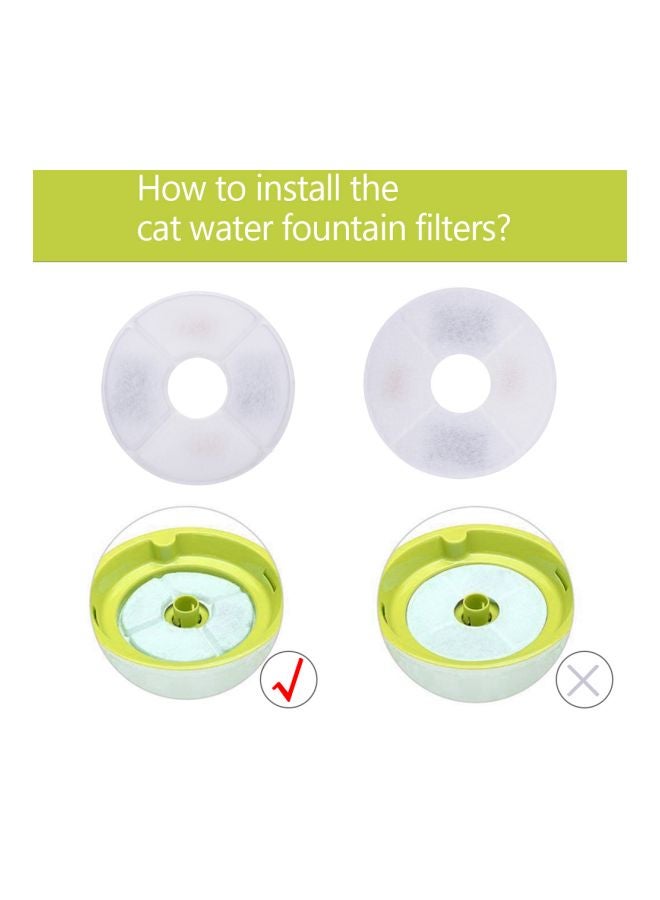 Generic 6-Piece Water Fountain Filter White  - Image 4
