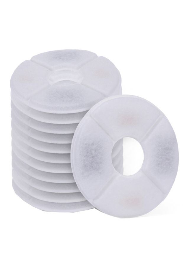 Generic 12-Piece Water Fountain Filter White  - Image 1