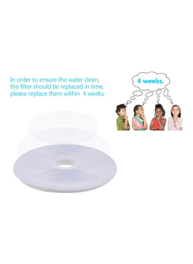 Generic 6-Piece Replacement Water Fountain Filter Set White 15centimeter  - Image 3