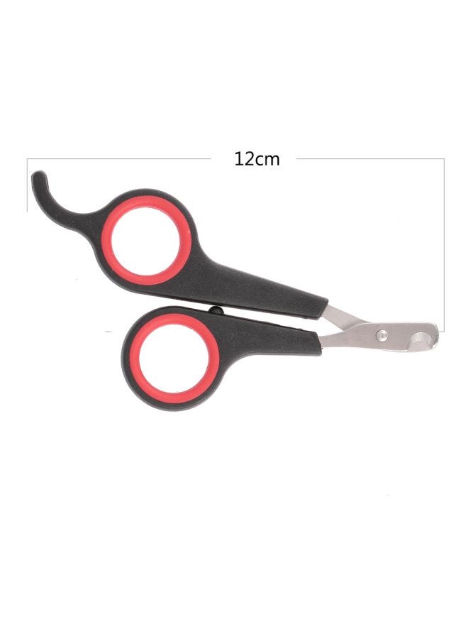 3-Piece Stainless Steel Scissor Set Silver/Black/Red 12cm - Image 2