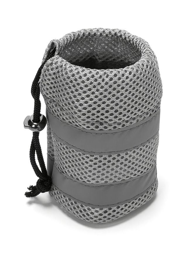 Generic - 4-Piece Dog Leash With Reflective Waist Belt Dispenser Bag And Pouch Set Grey/Green - Image 1
