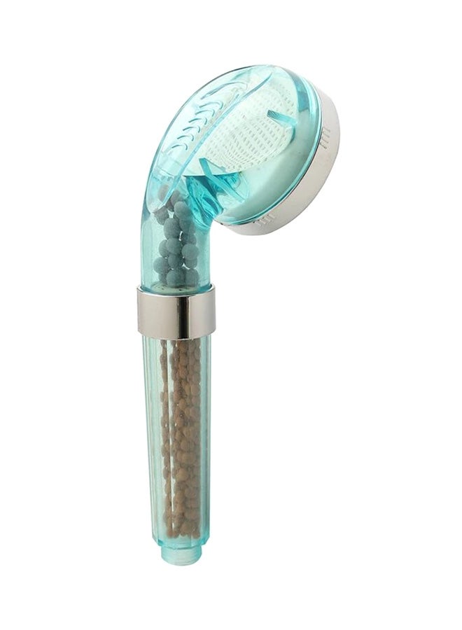anion spa Water Saving Bathroom Shower Head Blue/Silver 30cm  - Image 2