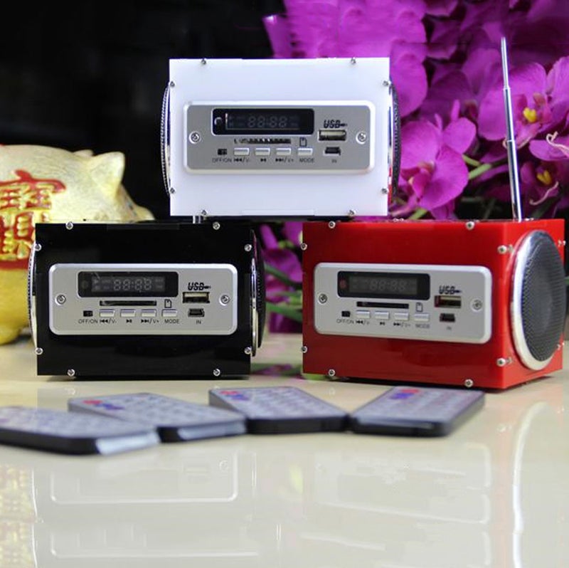 Multifunctional DIY Stereo Speaker With Battery Charger E022B-1 Clear - Image 3