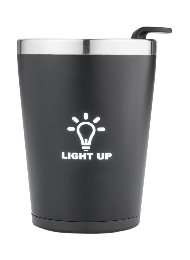 هانز لارسن كوب هينجيلو مزين بطبعة عبارة "Light Up" أسود 180ملليلتر - Image 1