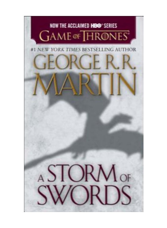 رواية عاصفة السيوف غلاف ورقي الإنجليزية - 41518