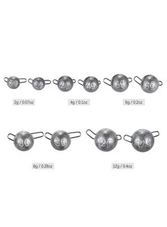 Generic 10-Piece Terminal Fishing Tackle Jig Head Lead Sinker 0.062kg  - Image 5