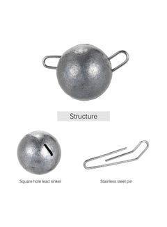 Generic 10-Piece Terminal Fishing Tackle Jig Head Lead Sinker 0.062kg  - Image 4