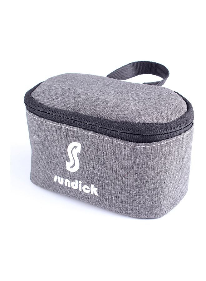 صنديك حافظة طقم زجاجات الزيت والخل والتوابل للتخييم مكونة من 7 أقسام - Image 1