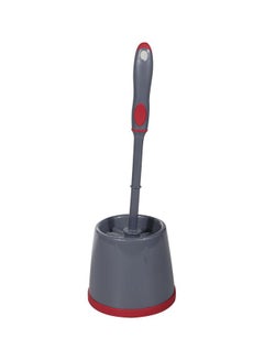 DELCASA Toilet Cleaning Brush Grey/Red  - Image 1