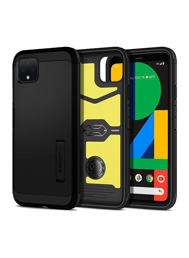 Spigen Tough Armor Case Cover With Extreme Impact Foam For Google Pixel 4 Black - Image 1