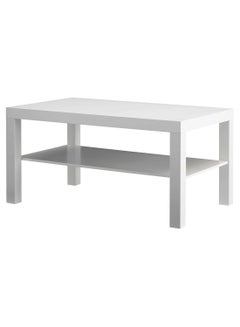 Open Shelf Coffee Table White