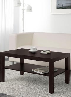 ZENHOME Open Shelf Coffee Table Black 90x45x55cm  - Image 2