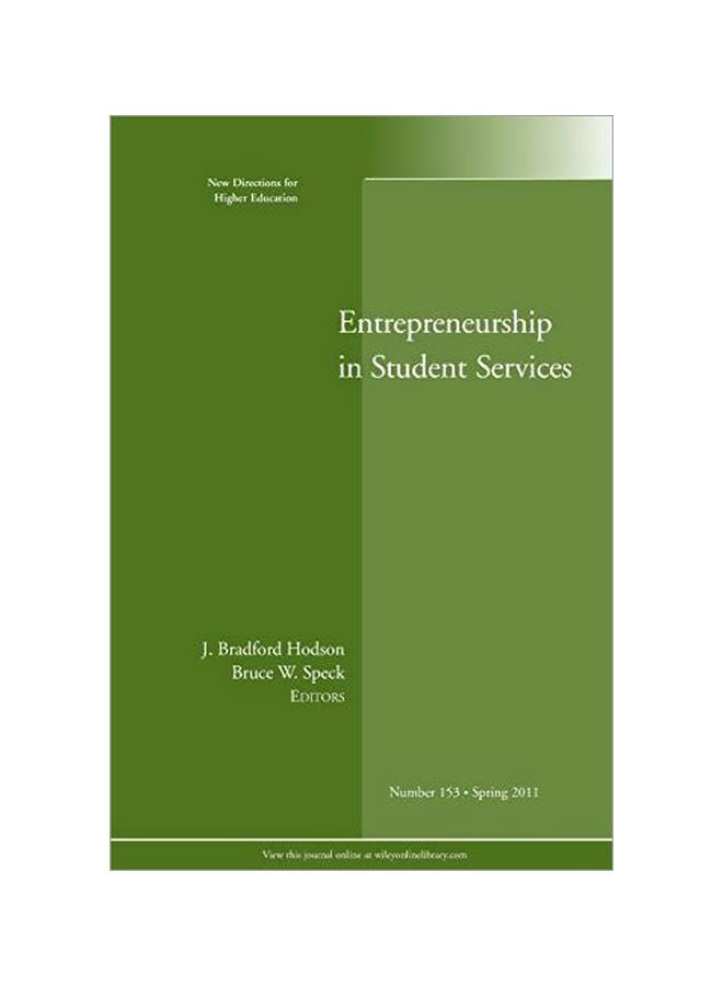 Entrepreneurship In Student Services : New Directions For Higher Education paperback english - 30-Mar-11 