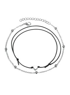 2-Piece Alloy Vogue Anklet Chain