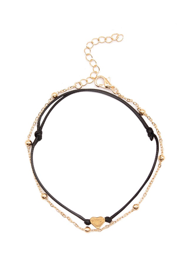 2-Piece Alloy Elegant Anklet Chain 