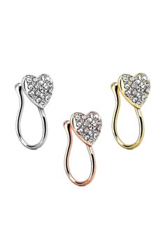 3-Piece Metal Fashion Nose Ring