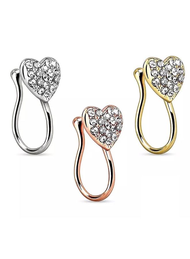 Generic - 3-Piece Metal Fashion Nose Ring - Image 1