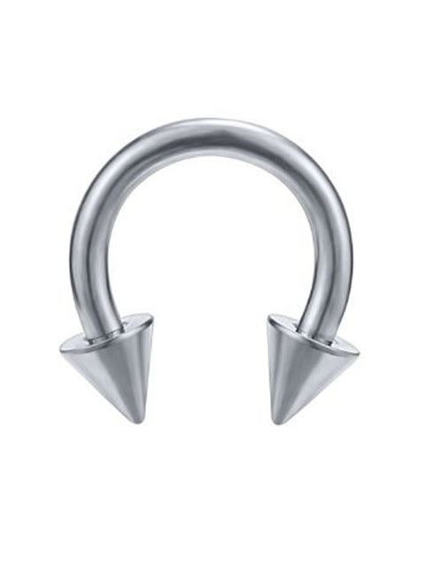 Stainless Steel Cone Horseshoe Nose Ring