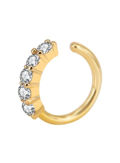 Stainless Steel Cubic Zirconia Nose Ring