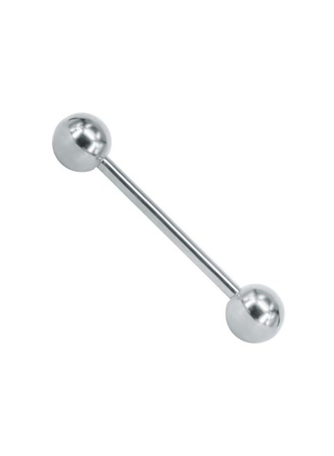 Stainless Steel Barbell Tongue Ring