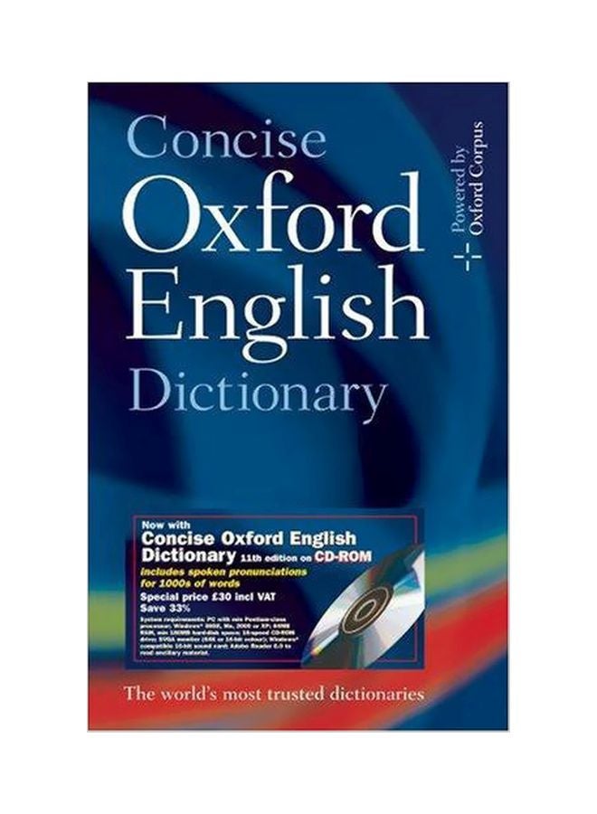 Concise Oxford English Dictionary Paperback English