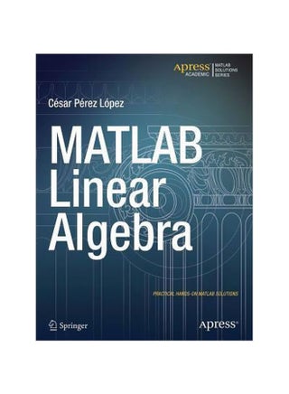 Matlab Linear Algebra paperback english - 06-Apr-15 - v1572519921/N31802553A_1