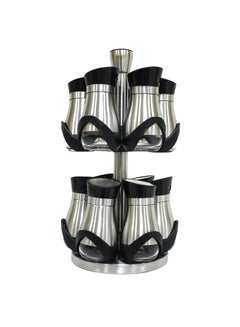 Cc 13-Piece Spice Rack Set Silver 25x15x15centimeter  - Image 1