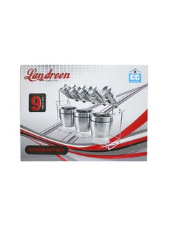 Cc 9-Piece Kitchen Gift Set Silver 16x17x35cm  - Image 2