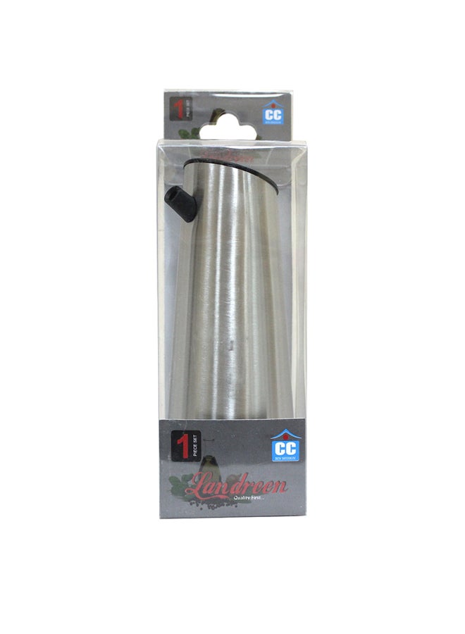Cc Oil And Vinegar Stainless Steel Bottle Silver/Clear 7x7x18cm  - Image 2
