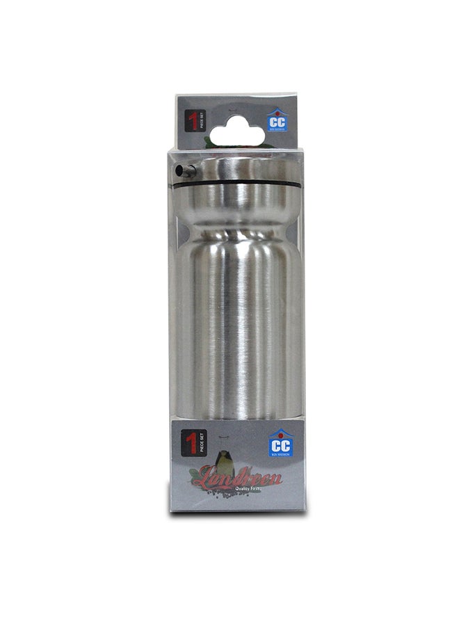 Cc Oil And Vinegar Stainless Steel Bottle Silver/Clear 7x7x18cm  - Image 2