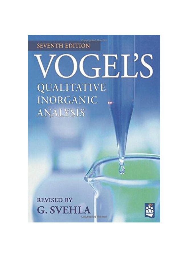 Vogel's Qualitative Inorganic Analysis Paperback English by Arthur Israel Vogel - 01-Apr-96 