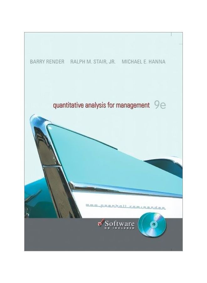 Quantitative Analysis For Management With CD: United States Edition English by Barry M. Render - 02-Feb-05 