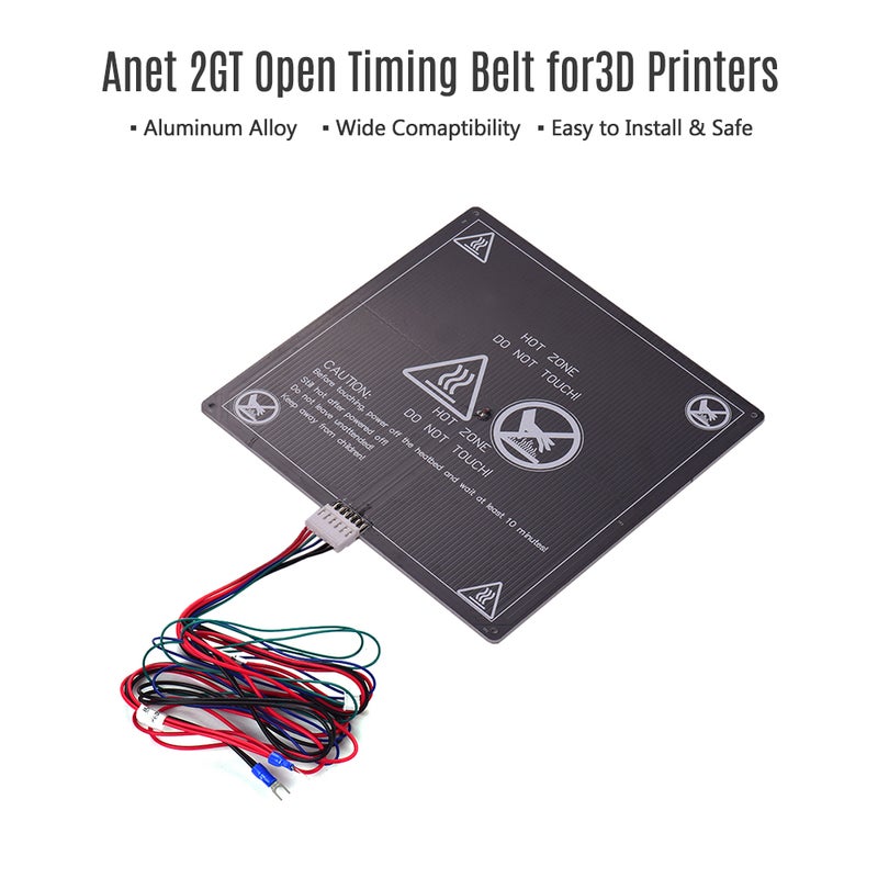 Anet Hot Bed Base Aluminum 3D Printer Black  - Image 3