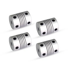Generic 4-Piece Flexible Coupling Diameter 3D Printer Set Silver  - Image 5