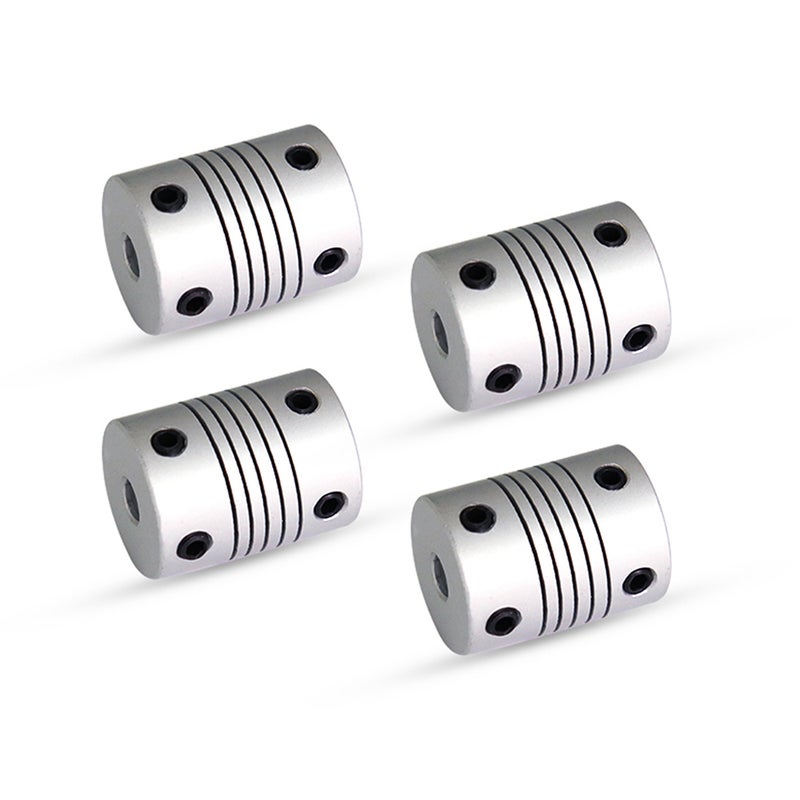 Generic 4-Piece Flexible Coupling Diameter 3D Printer Set Silver  - Image 5