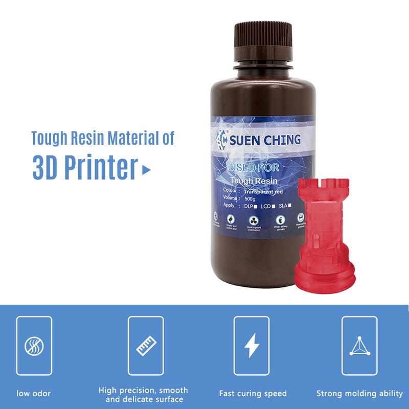 Low-odor Resin Material 3D Printing Sparkmarker Red  - Image 4