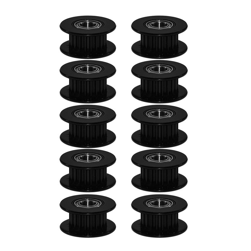 Aibecy 10-Piece Idle Pulley Gear Wheel Teeth Set Black  - Image 3