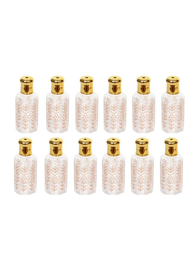 12-Piece Plastic Bottle Multicolour 10cm 