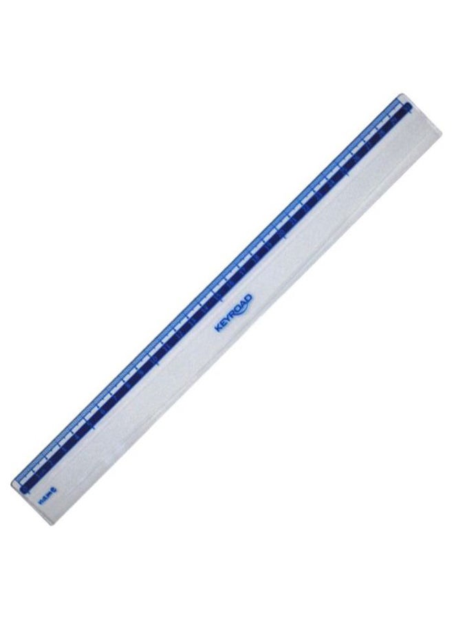 Generic Keyroad Plastic Ruler 30 cm KR971609 Clear/Blue 