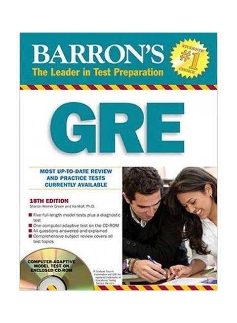 GRE: Most Up-To-Date Review And Practice Tests Currently Available English by Sharon Weiner Green - 01-Sep-09