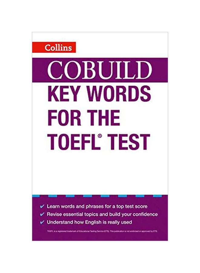 COBUILD Key Words For The TOEFL Test Paperback English - 04-Mar-14 
