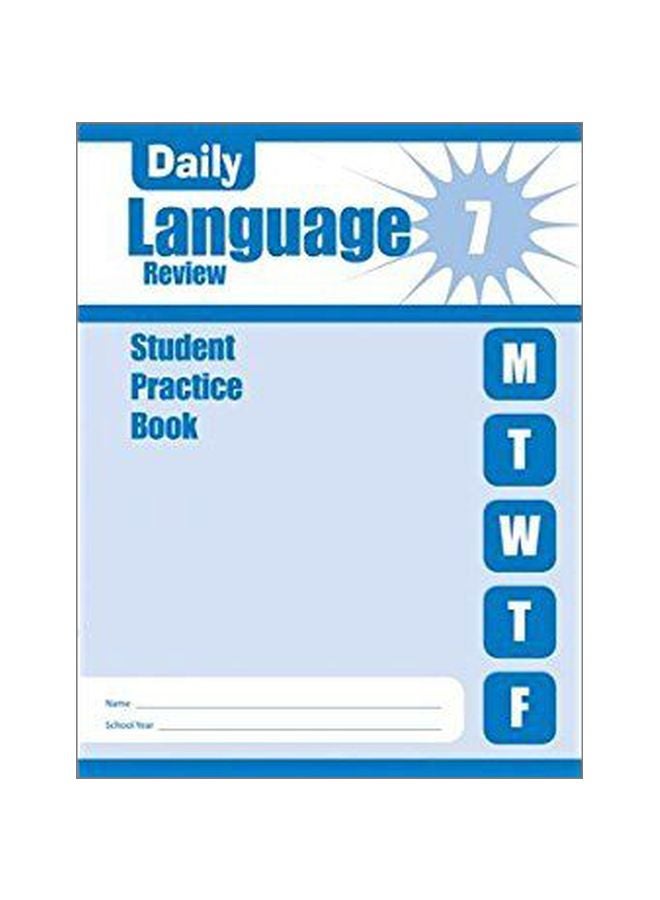 Daily Language Review Grade 7: Student Practice Book paperback english - 01-Jan-10 
