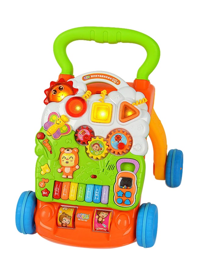 ليتل أنجل مشاية أطفال، ألعاب الجلوس والوقوف، مركز أنشطة للأطفال، طاولة موسيقية ممتعة للأطفال الصغار، أضواء وأصوات، تعليمية، للأطفال بعمر 9 و12 و18 شهرًا و1 و2 سنة، للرضع، الأولاد والبنات - Image 1